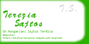 terezia sajtos business card