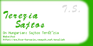 terezia sajtos business card